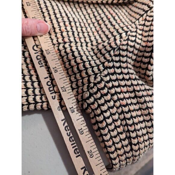 Cartonnier Women's Cream and Black Single Button Tweed Blazer Size Large - Picture 12 of 13